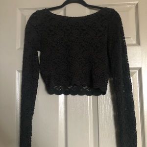 Lace crop top